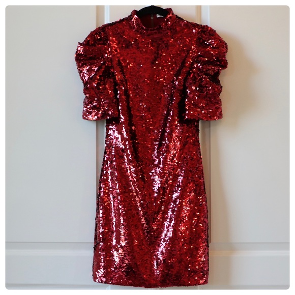 ALICE + OLIVIA Brenna Sequin Cocktail Dress - Picture 10 of 16